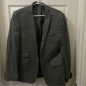 Men's Gray Slim Fit Suit (Jacket + Pants)